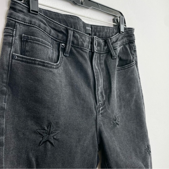 ANTHROPOLOGIE Driftwood Black Embroidered Stars Denim Jeans 28 - Picture 9 of 16